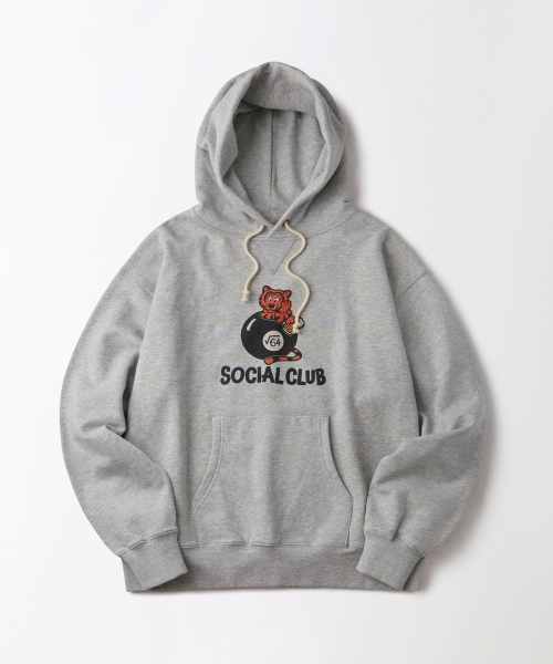 OUTSTANDING(アウトスタンディング)の「V.S.C HOOD SWEAT(SOCIAL CLUB)_3%メランジグレー(パーカー・メンズ・その他・MEDIUM/LARGE/X-LARGE)」の1枚目の写真