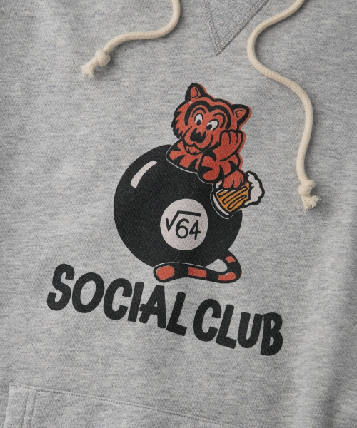 OUTSTANDING(アウトスタンディング)の「V.S.C HOOD SWEAT(SOCIAL CLUB)_3%メランジグレー(パーカー・メンズ・その他・MEDIUM/LARGE/X-LARGE)」の4枚目の写真