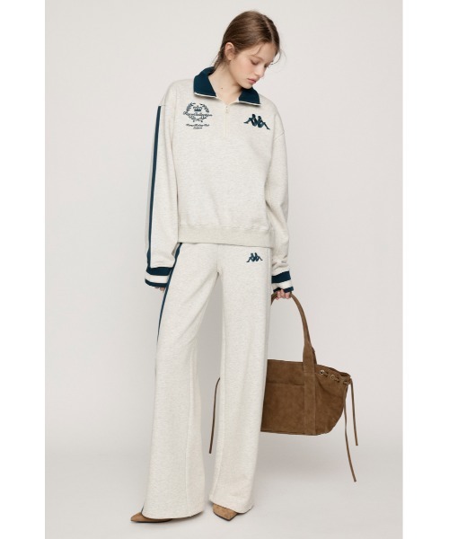SLY(スライ)の「KAPPA x SLY LINE SW PT カッパスライラインスウェットパンツ 秋服(スウェットパンツ・レディース・ネイビー/ホワイト系その他2・FREE)」の4枚目の写真