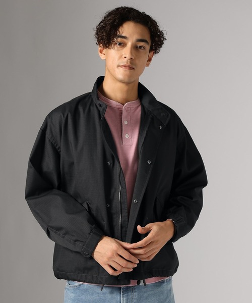 BAYFLOW(ベイフロー)の「ショートモッズジャケット(ブルゾン・メンズ・カーキ/ブラック/ベージュ・LARGE/MEDIUM)」の2枚目の写真