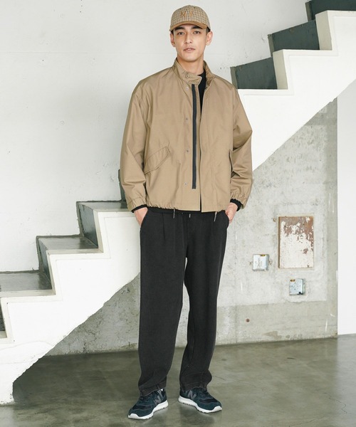 BAYFLOW(ベイフロー)の「ショートモッズジャケット(ブルゾン・メンズ・カーキ/ブラック/ベージュ・LARGE/MEDIUM)」の4枚目の写真