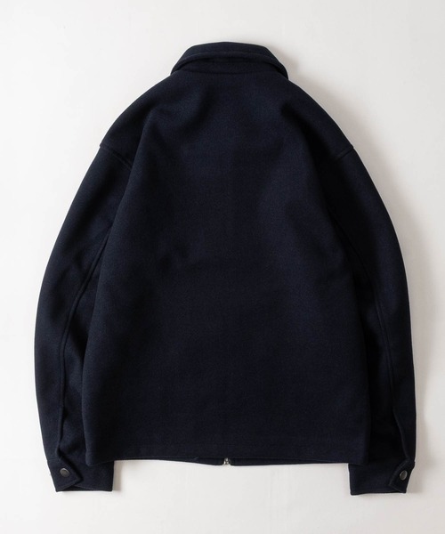 JOHN'S CLOSET(ジョンズクローゼット)の「【18】〔U.S.POLO ASSN/ユーエスポロアッスン〕メルトン ワンポイントロゴ ジップアップブルゾン ユニセックス/メンズ/レディース(ブルゾン・メンズ・アイボリー/ブラック/チャコールグレー/ネイビー/キャメル・LARGE/MEDIUM)」の6枚目の写真