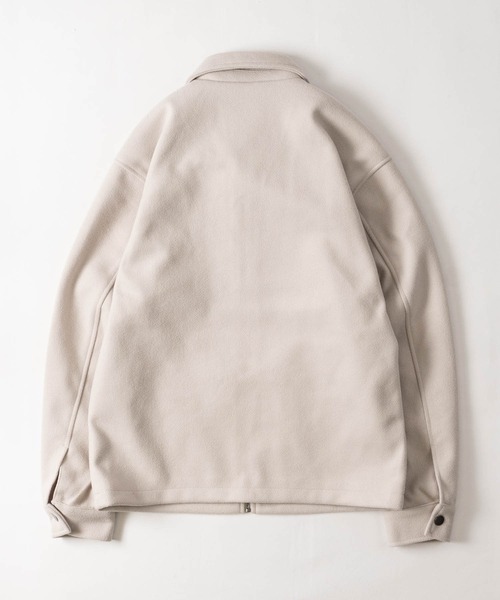 JOHN'S CLOSET(ジョンズクローゼット)の「【18】〔U.S.POLO ASSN/ユーエスポロアッスン〕メルトン ワンポイントロゴ ジップアップブルゾン ユニセックス/メンズ/レディース(ブルゾン・メンズ・アイボリー/ブラック/チャコールグレー/ネイビー/キャメル・LARGE/MEDIUM)」の9枚目の写真