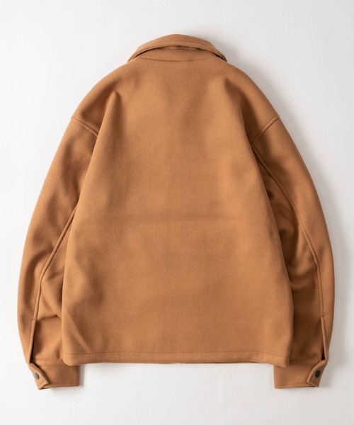 JOHN'S CLOSET(ジョンズクローゼット)の「【18】〔U.S.POLO ASSN/ユーエスポロアッスン〕メルトン ワンポイントロゴ ジップアップブルゾン ユニセックス/メンズ/レディース(ブルゾン・メンズ・アイボリー/ブラック/チャコールグレー/ネイビー/キャメル・LARGE/MEDIUM)」の8枚目の写真