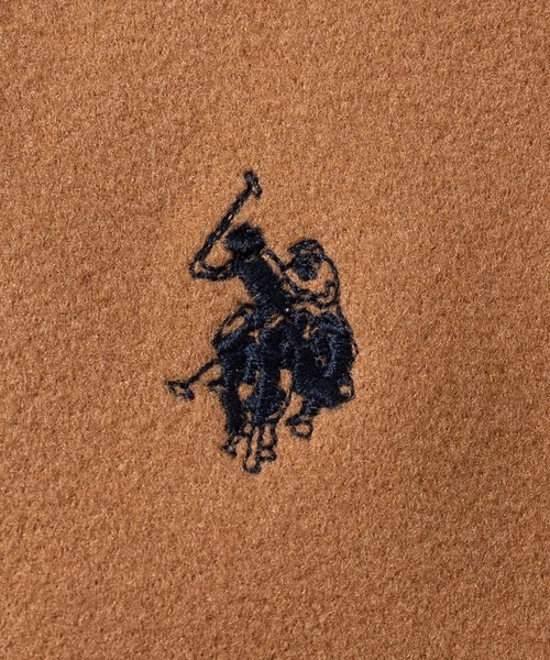 JOHN'S CLOSET(ジョンズクローゼット)の「【18】〔U.S.POLO ASSN/ユーエスポロアッスン〕メルトン ワンポイントロゴ ジップアップブルゾン ユニセックス/メンズ/レディース(ブルゾン・メンズ・アイボリー/ブラック/チャコールグレー/ネイビー/キャメル・LARGE/MEDIUM)」の20枚目の写真
