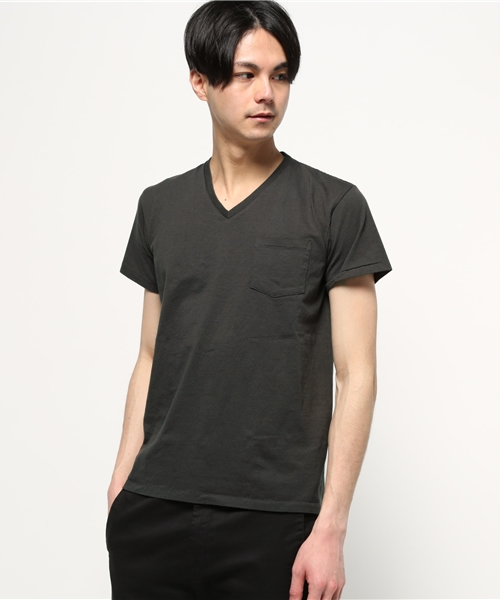 Velva Sheen（ベルバシーン）の「【Velva Sheen】ベルバシーン 　2パックＶネックＴシャツ（Tシャツ/カットソー・メンズ・ネイビー/ブルー系その他/ホワイト×グレー/ホワイト×ブラック/ブラック×グレー/ホワイト×ネイビー/ブラック×ホワイト・LARGE/SMALL/MEDIUM）」の8枚目の写真