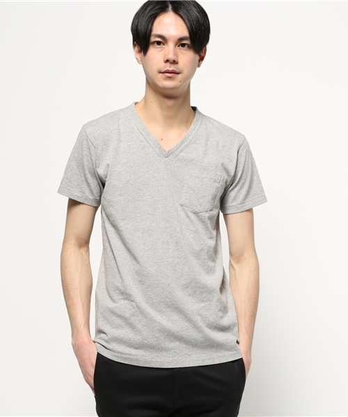 Velva Sheen（ベルバシーン）の「【Velva Sheen】ベルバシーン 　2パックＶネックＴシャツ（Tシャツ/カットソー・メンズ・ネイビー/ブルー系その他/ホワイト×グレー/ホワイト×ブラック/ブラック×グレー/ホワイト×ネイビー/ブラック×ホワイト・LARGE/SMALL/MEDIUM）」の12枚目の写真