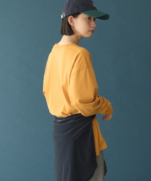 AMERICAN HOLIC(アメリカンホリック)の「【RUSSELL】アソートロゴロンT(Tシャツ/カットソー・レディース・アイボリー/ネイビー/イエロー/オレンジ・FREE)」の17枚目の写真