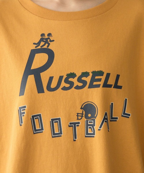 AMERICAN HOLIC(アメリカンホリック)の「【RUSSELL】アソートロゴロンT(Tシャツ/カットソー・レディース・アイボリー/ネイビー/イエロー/オレンジ・FREE)」の19枚目の写真