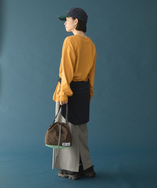 AMERICAN HOLIC(アメリカンホリック)の「【RUSSELL】アソートロゴロンT(Tシャツ/カットソー・レディース・アイボリー/ネイビー/イエロー/オレンジ・FREE)」の22枚目の写真