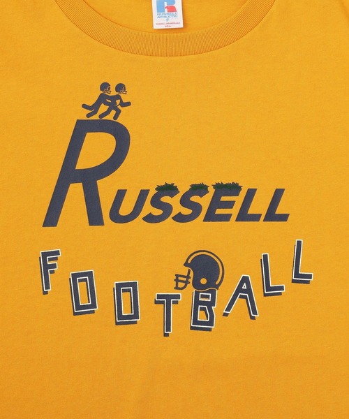 AMERICAN HOLIC(アメリカンホリック)の「【RUSSELL】アソートロゴロンT(Tシャツ/カットソー・レディース・アイボリー/ネイビー/イエロー/オレンジ・FREE)」の14枚目の写真