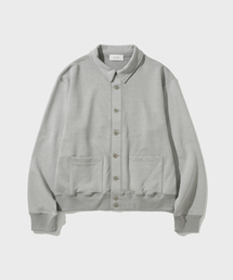 BUTTON SWEAT CARDIGAN (GREY)