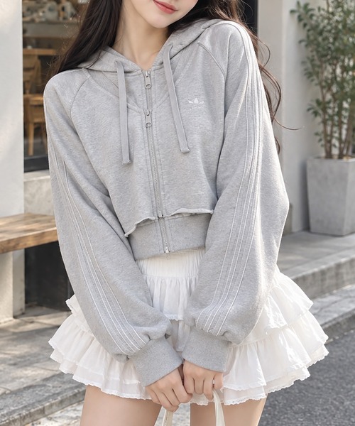 adidas/アディダス】レイヤード風ジップパーカー / SSTダブルフロント 