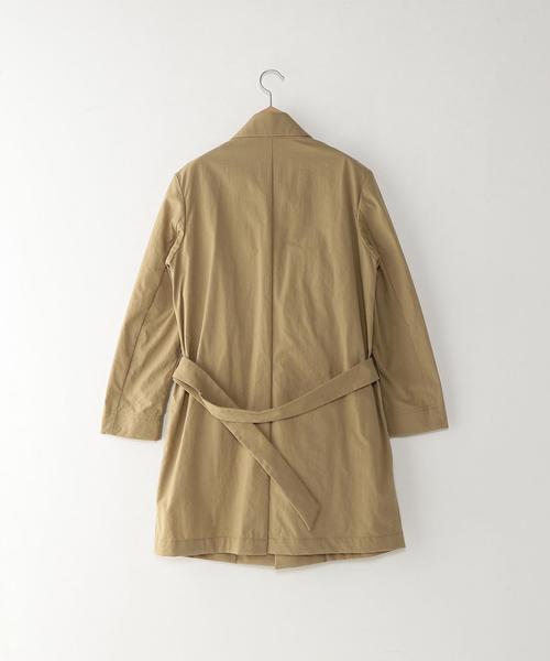 Steven Alan(スティーブンアラン)の「<Steven Alan> NYLON OXFORD WRAP COAT/コート◆(ステンカラーコート・メンズ・ネイビー/ベージュ・SMALL/LARGE/MEDIUM/X-LARGE)」の3枚目の写真