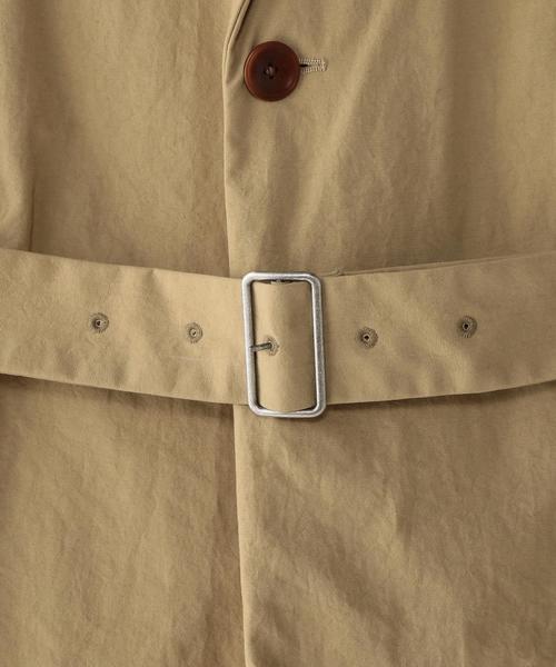 Steven Alan(スティーブンアラン)の「<Steven Alan> NYLON OXFORD WRAP COAT/コート◆(ステンカラーコート・メンズ・ネイビー/ベージュ・SMALL/LARGE/MEDIUM/X-LARGE)」の7枚目の写真