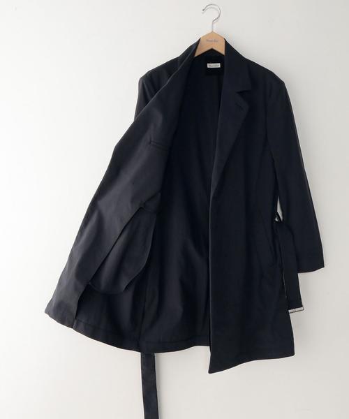 Steven Alan(スティーブンアラン)の「<Steven Alan> NYLON OXFORD WRAP COAT/コート◆(ステンカラーコート・メンズ・ネイビー/ベージュ・SMALL/LARGE/MEDIUM/X-LARGE)」の15枚目の写真