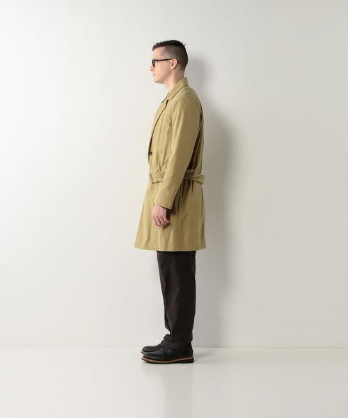 Steven Alan(スティーブンアラン)の「<Steven Alan> NYLON OXFORD WRAP COAT/コート◆(ステンカラーコート・メンズ・ネイビー/ベージュ・SMALL/LARGE/MEDIUM/X-LARGE)」の8枚目の写真