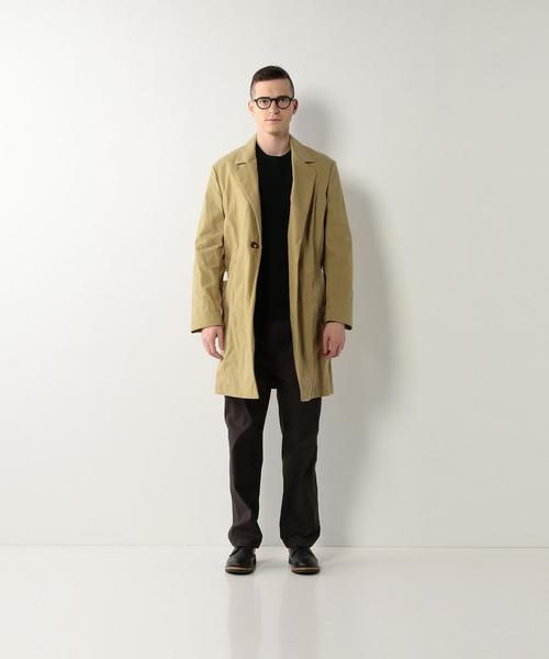 Steven Alan(スティーブンアラン)の「<Steven Alan> NYLON OXFORD WRAP COAT/コート◆(ステンカラーコート・メンズ・ネイビー/ベージュ・SMALL/LARGE/MEDIUM/X-LARGE)」の10枚目の写真