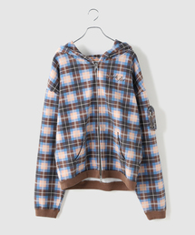 MARK POINT（マークポイント）の「MARK POINT / マークポイント CHECK HOODIE（パーカー）」