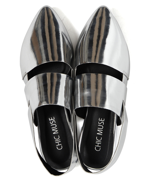 Re:EDIT（リエディ）の「ソフトエナメルフラットサンダル（パンプス・レディース・ゴールド/パイソン/シルバー/ホワイト/ブラック・SMALL/LARGE/MEDIUM/X-LARGE）」の22枚目の写真