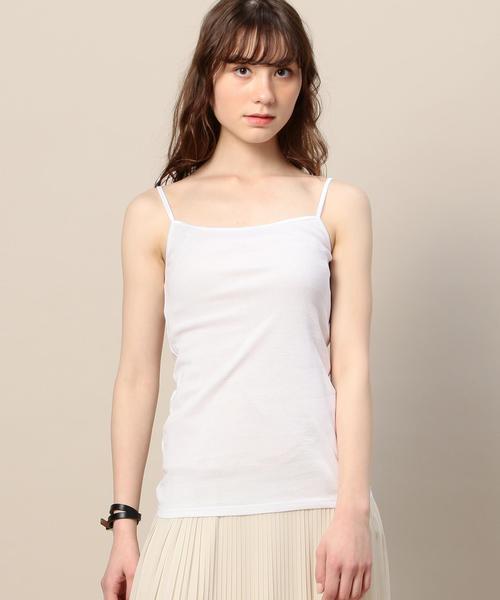 BEAUTY&YOUTH UNITED ARROWS（ビューティーアンドユースユナイテッドアローズ）の「BY ケミランキャミソール◆（キャミソール・レディース・ホワイト/ブラック/モカ/オリーブ・FREE）」の2枚目の写真