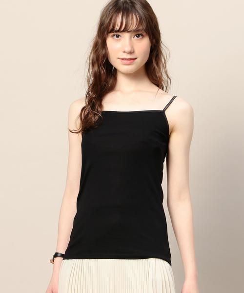 BEAUTY&YOUTH UNITED ARROWS（ビューティーアンドユースユナイテッドアローズ）の「BY ケミランキャミソール◆（キャミソール・レディース・ホワイト/ブラック/モカ/オリーブ・FREE）」の3枚目の写真