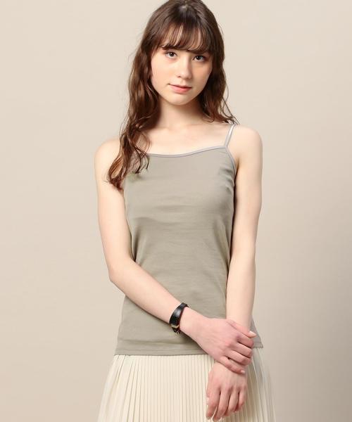 BEAUTY&YOUTH UNITED ARROWS（ビューティーアンドユースユナイテッドアローズ）の「BY ケミランキャミソール◆（キャミソール・レディース・ホワイト/ブラック/モカ/オリーブ・FREE）」の4枚目の写真