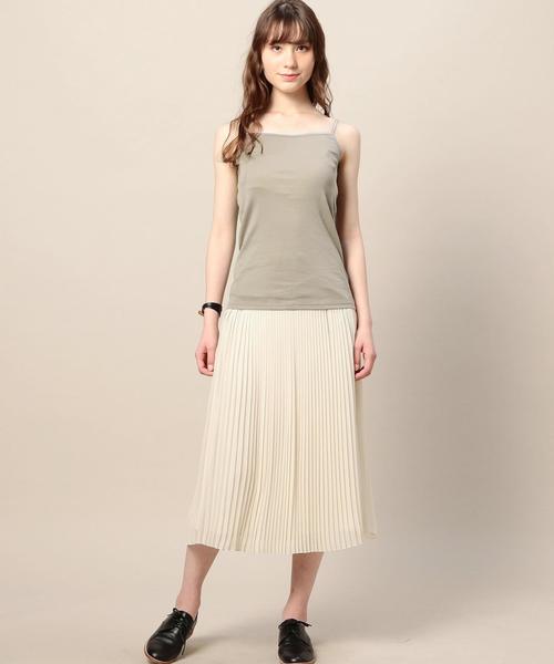 BEAUTY&YOUTH UNITED ARROWS（ビューティーアンドユースユナイテッドアローズ）の「BY ケミランキャミソール◆（キャミソール・レディース・ホワイト/ブラック/モカ/オリーブ・FREE）」の10枚目の写真