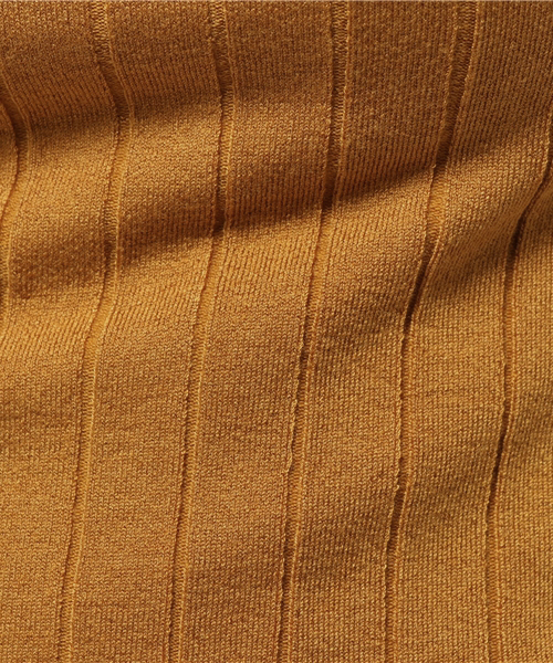 SLY(スライ)の「WIDE RIB HG 半袖TOPS-S(ニット/セーター・レディース・ネイビー/イエロー系その他/ブラック/ホワイト/ワインレッド・1/2)」の12枚目の写真