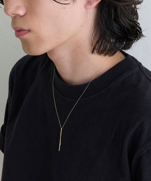 JUPITER（ジュピター）の「【K10】Y字ロングバーネックレス<動画あり><45～50.5cm長さ調整可>（ネックレス・レディース・ゴールド・FREE）」の6枚目の写真