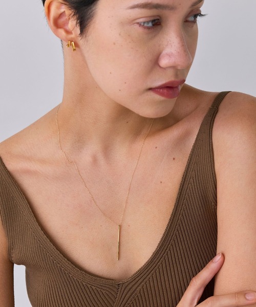 JUPITER（ジュピター）の「【K10】Y字ロングバーネックレス<動画あり><45～50.5cm長さ調整可>（ネックレス・レディース・ゴールド・FREE）」の10枚目の写真