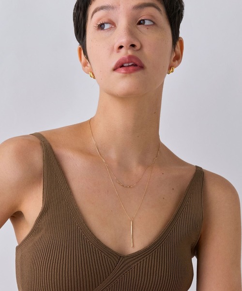 JUPITER（ジュピター）の「【K10】Y字ロングバーネックレス<動画あり><45～50.5cm長さ調整可>（ネックレス・レディース・ゴールド・FREE）」の11枚目の写真