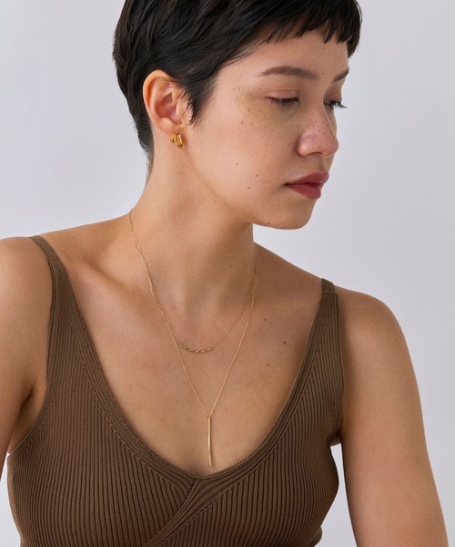 JUPITER（ジュピター）の「【K10】Y字ロングバーネックレス<動画あり><45～50.5cm長さ調整可>（ネックレス・レディース・ゴールド・FREE）」の13枚目の写真