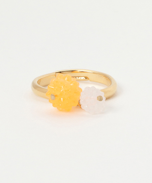 カヤ(カヤ)の「【カヤ】金平糖ふたつぶリング(リング・レディース・ピンク/イエロー/オレンジ/グリーン/ブルー/パープル・FREE)」の6枚目の写真