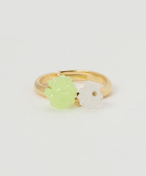 カヤ(カヤ)の「【カヤ】金平糖ふたつぶリング(リング・レディース・ピンク/イエロー/オレンジ/グリーン/ブルー/パープル・FREE)」の10枚目の写真