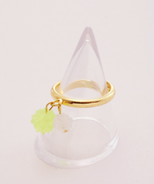 カヤ(カヤ)の「【カヤ】金平糖ふたつぶリング(リング・レディース・ピンク/イエロー/オレンジ/グリーン/ブルー/パープル・FREE)」の11枚目の写真