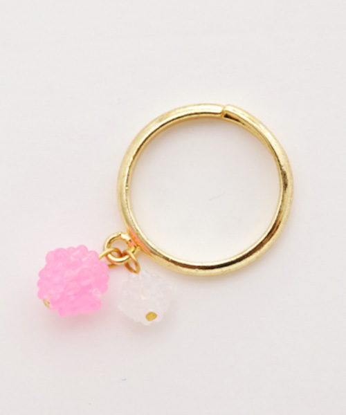 カヤ(カヤ)の「【カヤ】金平糖ふたつぶリング(リング・レディース・ピンク/イエロー/オレンジ/グリーン/ブルー/パープル・FREE)」の9枚目の写真