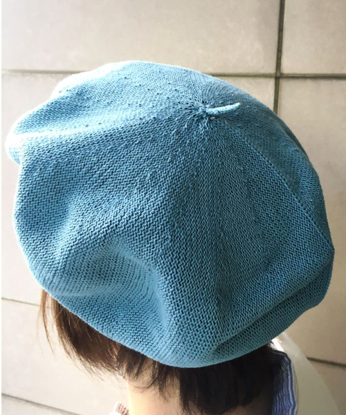 LBC（エルビーシー）の「コットンサーモベレー帽                     （ハンチング/ベレー帽・レディース・ブラック/オフホワイト/グレー/ブルー・ONE SIZE）」の9枚目の写真