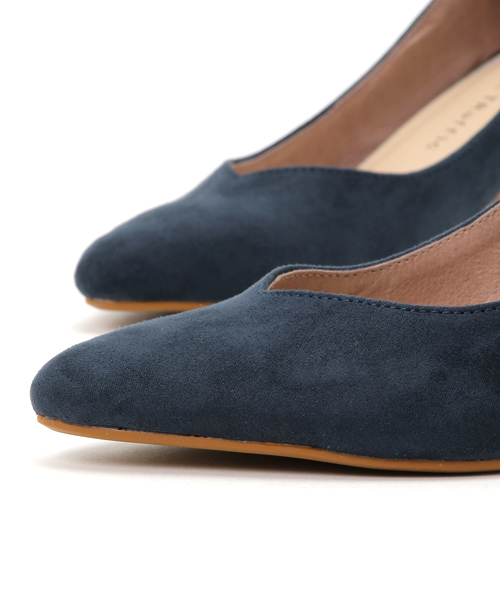 ORiental TRaffic（オリエンタルトラフィック）の「春夏★スエードヒールパンプス★7110（パンプス・レディース・ブルー/グレー/オレンジ/ネイビー・36/38/42/40/41/35/34/37/39）」の8枚目の写真