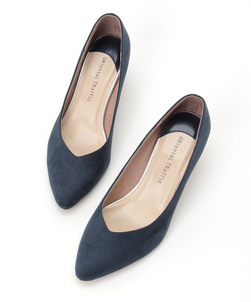 ORiental TRaffic（オリエンタルトラフィック）の「春夏★スエードヒールパンプス★7110（パンプス・レディース・ブルー/グレー/オレンジ/ネイビー・36/38/42/40/41/35/34/37/39）」の11枚目の写真