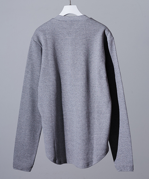 wjk black（ﾀﾞﾌﾞﾙｼﾞｪｲｹｲﾌﾞﾗｯｸ）の「【wjk black】≪STUDIOUS限定≫HEAVY WAFFLE HENRYNECK（Tシャツ/カットソー・メンズ・トップグレー/ホワイト・1/3/2）」の9枚目の写真