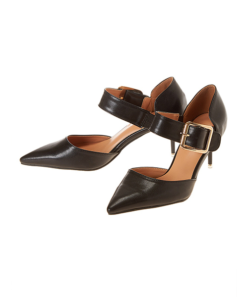 fifth（フィフス）の「ベルトストラップヒールパンプス（パンプス・レディース・ブラック/ベージュ・24.0cm/23.0cm/24.5cm/23.5cm）」の3枚目の写真