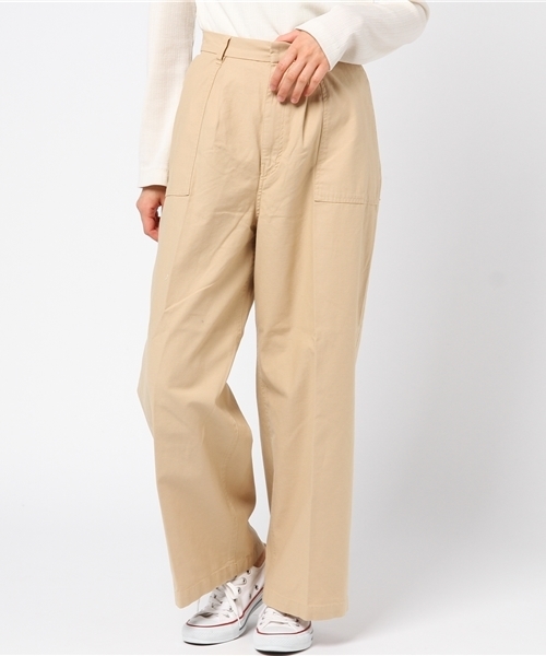 mysty woman（ミスティウーマン）の「バックツイルベイカーワイドパンツ（その他パンツ・レディース・レッド/ベージュ/オフホワイト/カーキ・MEDIUM/SMALL）」の14枚目の写真