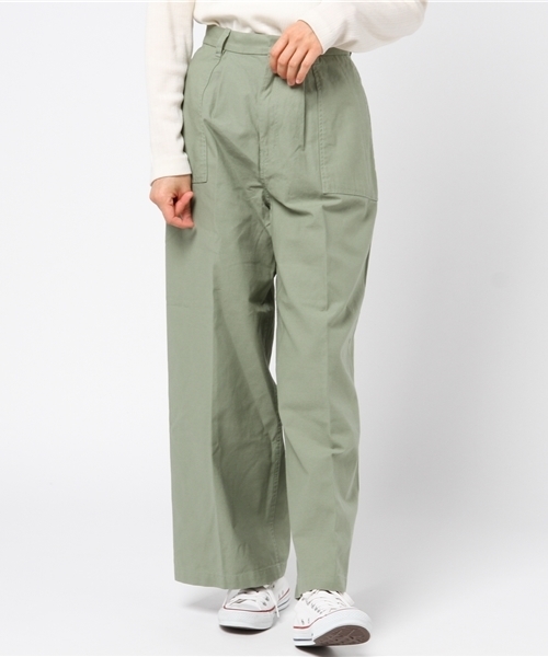 mysty woman（ミスティウーマン）の「バックツイルベイカーワイドパンツ（その他パンツ・レディース・レッド/ベージュ/オフホワイト/カーキ・MEDIUM/SMALL）」の3枚目の写真