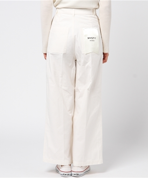 mysty woman（ミスティウーマン）の「バックツイルベイカーワイドパンツ（その他パンツ・レディース・レッド/ベージュ/オフホワイト/カーキ・MEDIUM/SMALL）」の8枚目の写真
