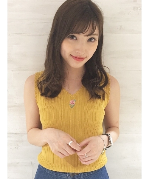 dazzlin（ダズリン）の「オールドローズニットタンク（ニット/セーター・レディース・ブラウン/アイボリー/マスタード/ネイビー/パープル・FREE）」の5枚目の写真