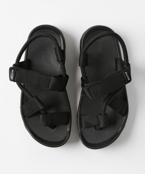 Fun & Daily（ファンアンドデイリー）の「Cord Cross Sports Sandals（サンダル・レディース・ブラック・38/36/37/35）」の5枚目の写真