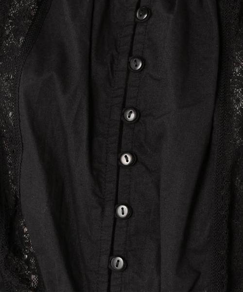 Another Edition(アナザーエディション)の「レースコンビブラウス(シャツ/ブラウス・レディース・オフホワイト/ブラック・FREE)」の15枚目の写真