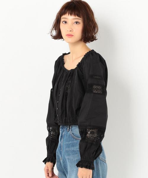 Another Edition(アナザーエディション)の「レースコンビブラウス(シャツ/ブラウス・レディース・オフホワイト/ブラック・FREE)」の16枚目の写真