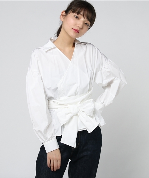 【UN3D.】アンスリード サッシュ ショートシャツ UN3D.（アンスリード）の「ショートシャツ（シャツ/ブラウス